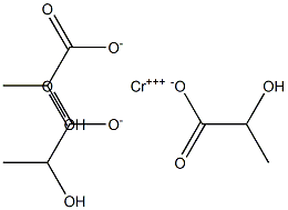 Chromium lactate Struktur