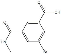 3-bromo-5-(methylcarbamoyl)benzoic acid Struktur