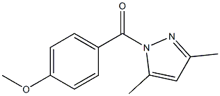 (3,5-dimethyl-1H-pyrazol-1-yl)(4-methoxyphenyl)methanone Struktur