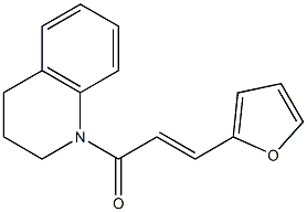 (E)-1-[3,4-dihydro-1(2H)-quinolinyl]-3-(2-furyl)-2-propen-1-one Struktur