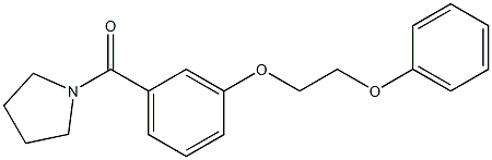 [3-(2-phenoxyethoxy)phenyl](1-pyrrolidinyl)methanone Struktur