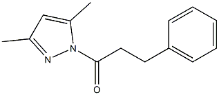 1-(3,5-dimethyl-1H-pyrazol-1-yl)-3-phenyl-1-propanone Struktur