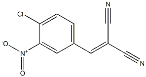 2-(4-chloro-3-nitrobenzylidene)malononitrile Struktur