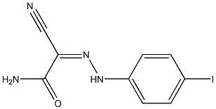 2-cyano-2-[(Z)-2-(4-iodophenyl)hydrazono]acetamide Struktur