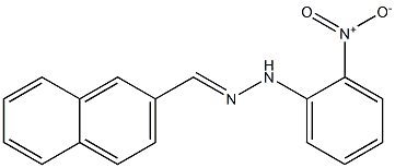 2-naphthaldehyde N-(2-nitrophenyl)hydrazone Struktur