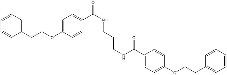 4-(phenethyloxy)-N-(3-{[4-(phenethyloxy)benzoyl]amino}propyl)benzamide Struktur