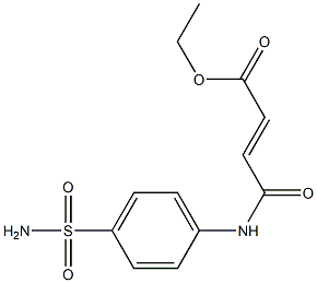 ethyl (E)-4-[4-(aminosulfonyl)anilino]-4-oxo-2-butenoate Struktur