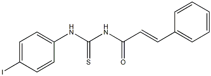 N-(4-iodophenyl)-N'-[(E)-3-phenyl-2-propenoyl]thiourea Struktur