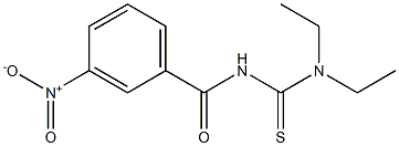 N,N-diethyl-N'-(3-nitrobenzoyl)thiourea Struktur