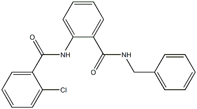 N-benzyl-2-[(2-chlorobenzoyl)amino]benzamide Struktur