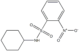 N-cyclohexyl-2-nitrobenzenesulfonamide Struktur