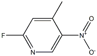 5-Nitro-2-fluoro-4-methylpyridine Struktur