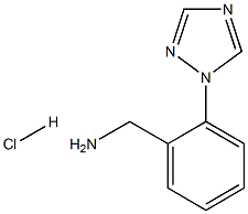 1-[2-(1H-1,2,4-triazol-1-yl)phenyl]methanamine hydrochloride Struktur