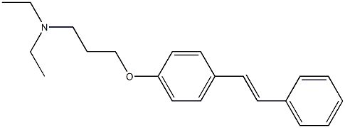 N,N-Diethyl-3-(p-styrylphenoxy)propylamine Struktur