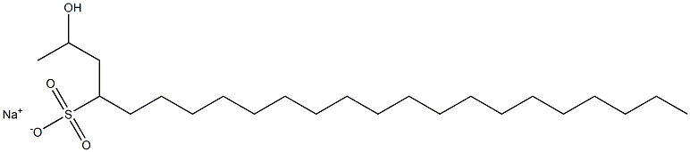 2-Hydroxytricosane-4-sulfonic acid sodium salt Struktur