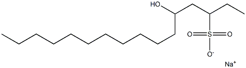 5-Hydroxyhexadecane-3-sulfonic acid sodium salt Struktur