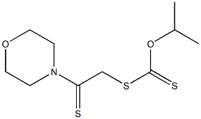 Dithiocarbonic acid O-isopropyl S-[2-morpholino-2-thioxoethyl] ester Struktur