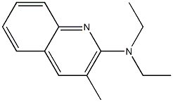 2-(Diethylamino)-3-methylquinoline Struktur