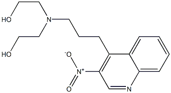 3-Nitro-4-[3-[bis(2-hydroxyethyl)amino]propyl]quinoline Struktur