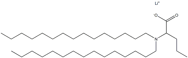 2-(Dipentadecylamino)valeric acid lithium salt Structure