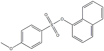 4-Methoxybenzenesulfonic acid 1-naphthalenyl ester Struktur