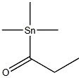 Propionyltrimethylstannane Struktur