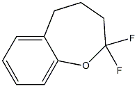 2,3,4,5-Tetrahydro-2,2-difluoro-1-benzoxepine Struktur