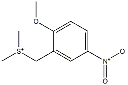 [(2-Methoxy-5-nitrophenyl)methyl]dimethylsulfonium Struktur