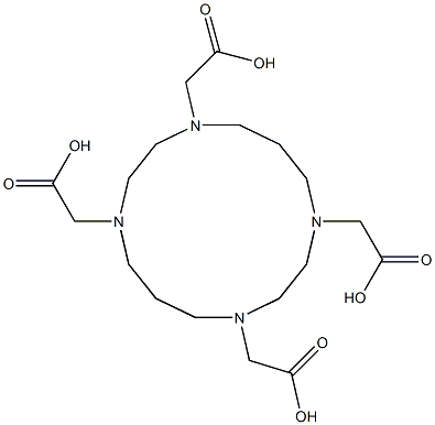 1,4,8,11-Tetraazacyclotetradecane-1,4,8,11-tetrakisacetic acid Struktur