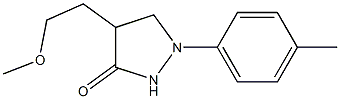 4-(2-Methoxyethyl)-1-(4-methylphenyl)pyrazolidin-3-one Struktur