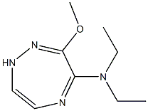 4-Diethylamino-3-methoxy-1H-1,2,5-triazepine Struktur