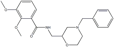 N-(4-Benzylmorpholin-2-ylmethyl)-2,3-dimethoxybenzamide Struktur