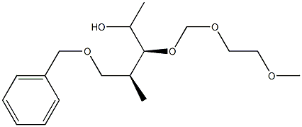 (3S,4S)-5-Benzyloxy-3-(2-methoxyethoxymethoxy)-4-methylpentan-2-ol Struktur