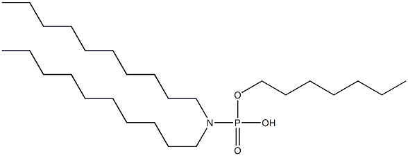 N,N-Didecylamidophosphoric acid hydrogen heptyl ester Struktur