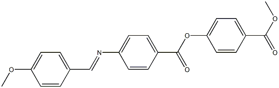 4-[4-(4-Methoxybenzylideneamino)benzoyloxy]benzoic acid methyl ester Struktur