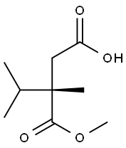 [S,(+)]-2-(1-Methylethyl)-2-methylsuccinic acid 1-methyl ester Struktur