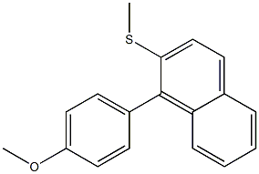 1-(4-Methoxyphenyl)-2-(methylthio)naphthalene Struktur