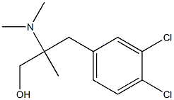 2-(3,4-Dichlorobenzyl)-2-(dimethylamino)-1-propanol Struktur