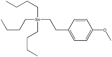 Tributyl(p-methoxyphenethyl)stannane Struktur