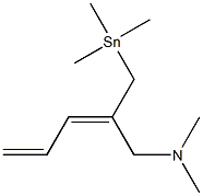 [(2E)-2-(Dimethylaminomethyl)-2,4-pentadienyl]trimethylstannane Struktur