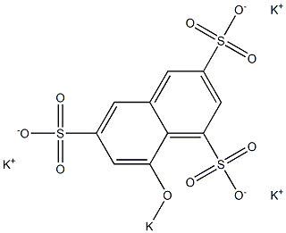 8-Potassiooxy-1,3,6-naphthalenetrisulfonic acid tripotassium salt Struktur