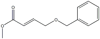 4-(ベンジルオキシ)-2-ブテン酸メチル 化學(xué)構(gòu)造式