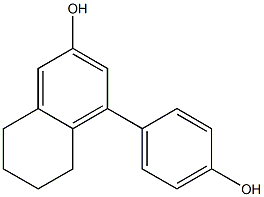 5,6,7,8-Tetrahydro-4-(4-hydroxyphenyl)naphthalen-2-ol Struktur