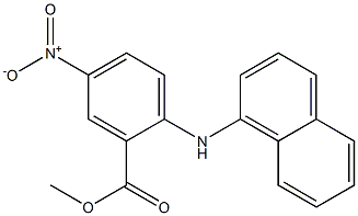 2-(1-Naphtylamino)-5-nitrobenzoic acid methyl ester Struktur