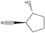 (1S,2R)-2-Hydroxycyclopentanecarbonitrile Struktur