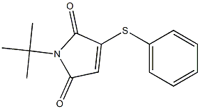 2-Phenylthio-N-tert-butylmaleimide Struktur