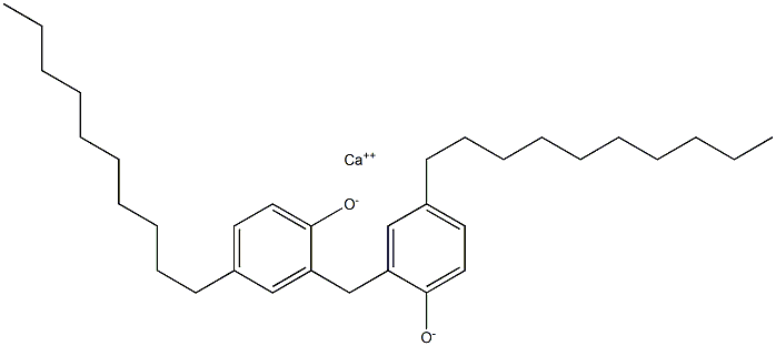 Calcium 2,2'-methylenebis(4-decylphenoxide) Struktur