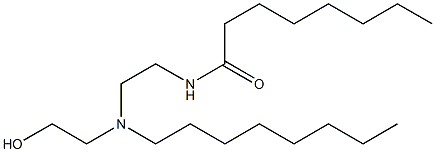 N-[2-[N-(2-Hydroxyethyl)-N-octylamino]ethyl]octanamide Struktur