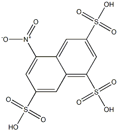 5-Nitro-1,3,7-naphthalenetrisulfonic acid Struktur