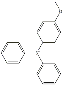 (4-Methoxyphenyl)diphenylsulfonium Struktur